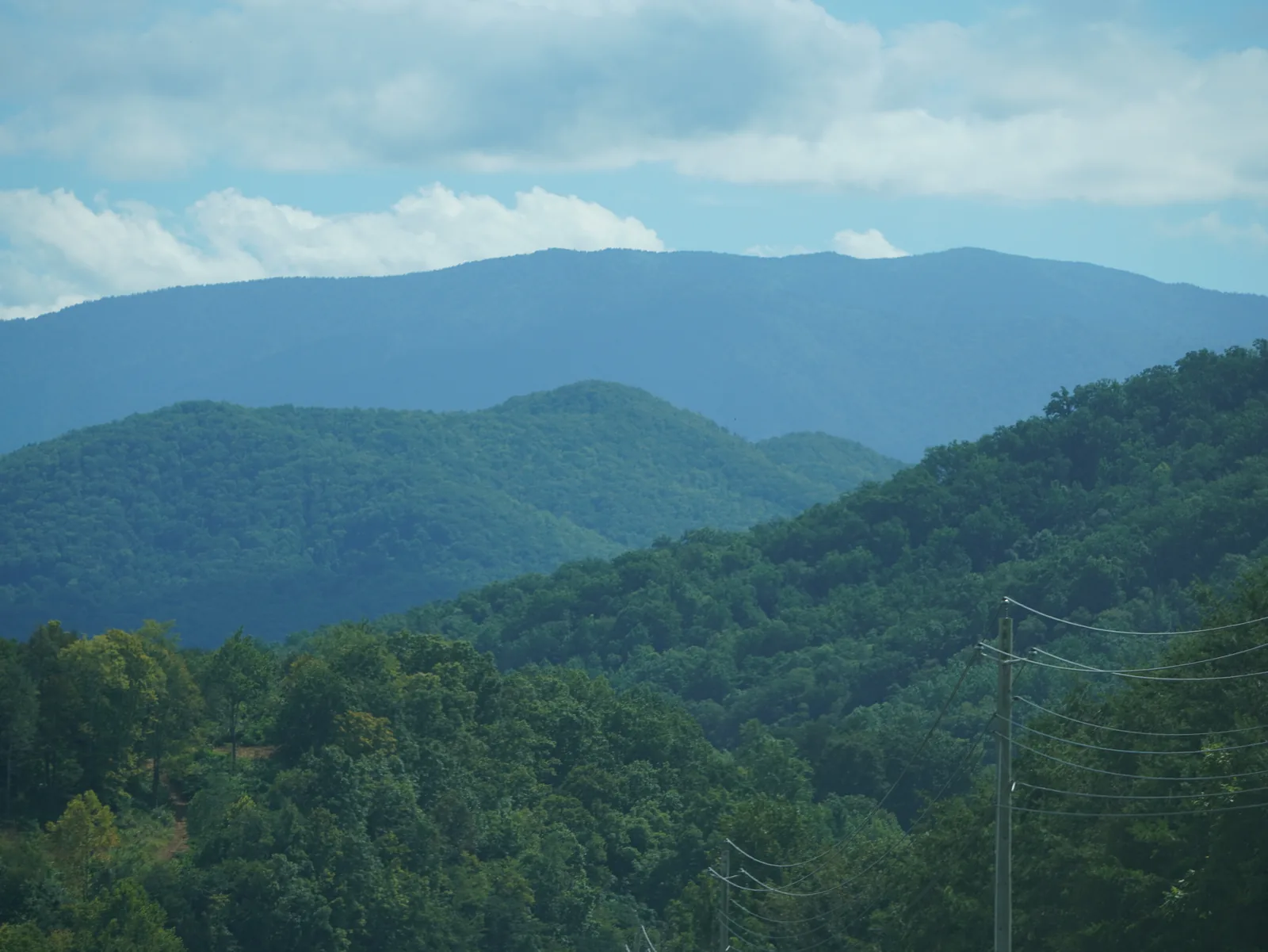 Mountain view near Smoky Mountain Acres in Cosby, Tennessee